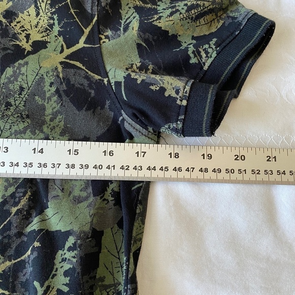 Colin's Men's Green Forest Print Polo Shirt Size Small - Picture 8 of 10